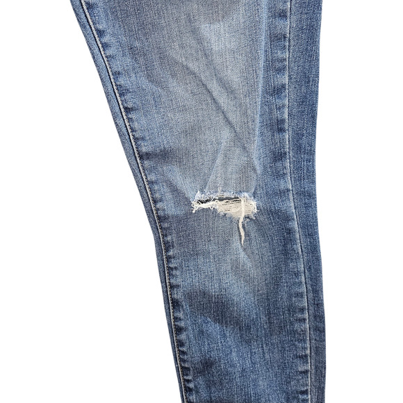 Paige Jeans Womens Size 29 Verdugo Ankle Skinny Distressed Mid Rise Light Wash - Picture 10 of 16